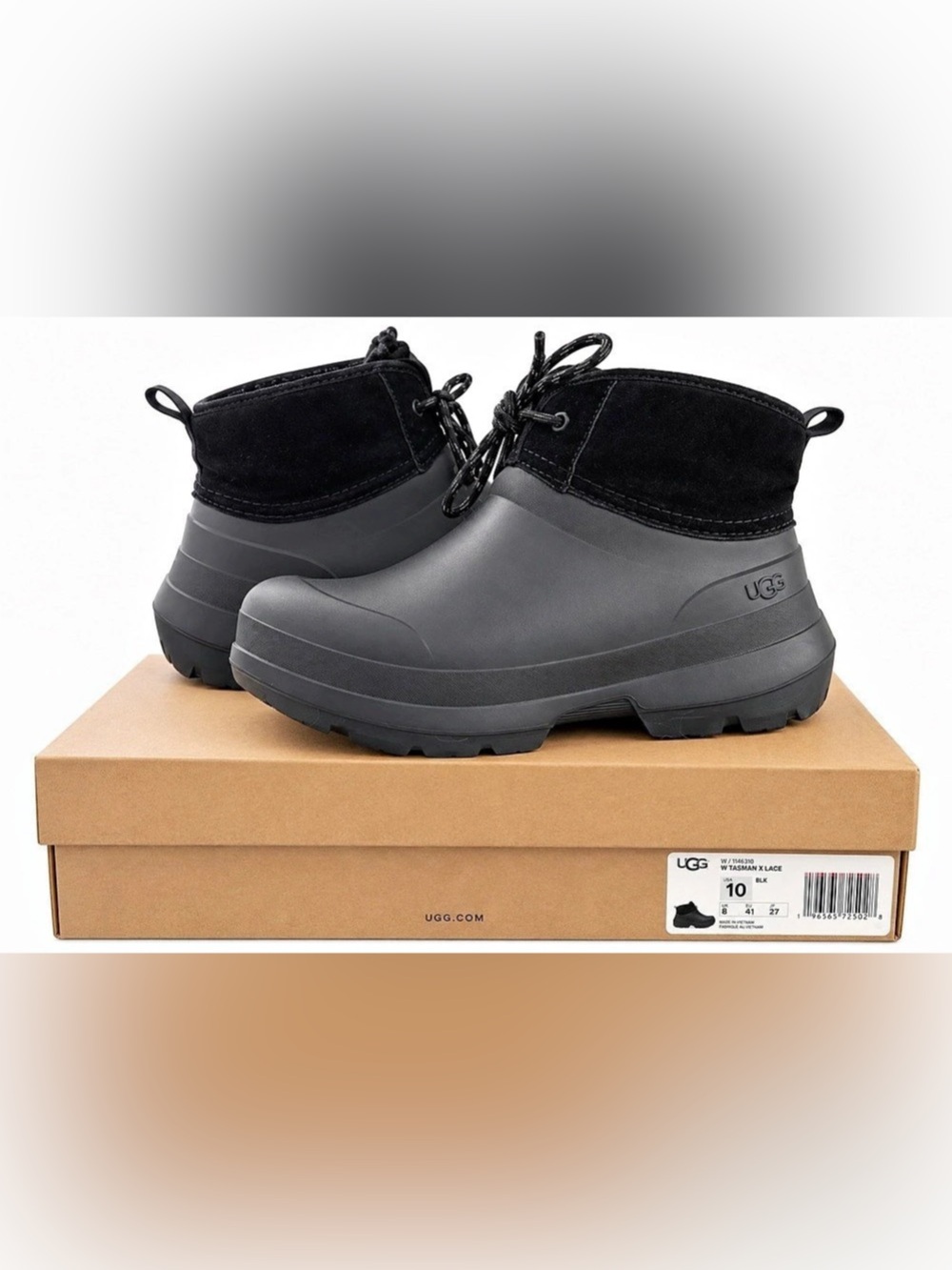 UGG Tasman X Lace Black Winter Boots US 10